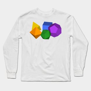 platonic solids gmtrx Long Sleeve T-Shirt